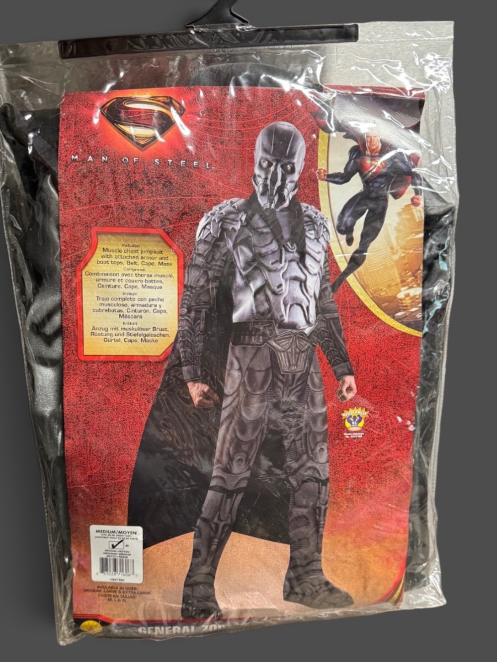 Rubie's Man of Steel General Zod Costume Adult Medium NIP